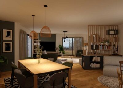 Aménagement d’une maison en construction